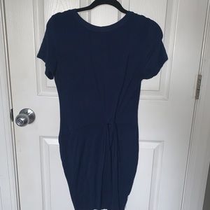 short sleeve knot dress
